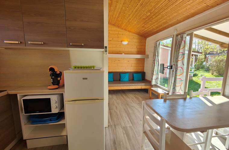 Interieur chalet coin salon