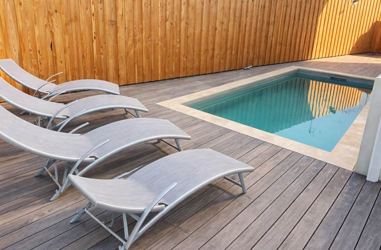 Piscine privée de la villa à Arcachon
