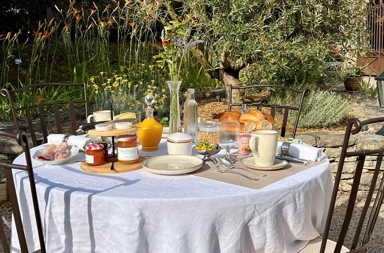 Petit-déjeuner à la Blanchie Haute