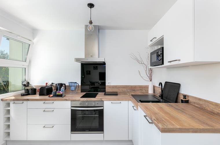 cuisine_vacance_mer_finistere_pas cher_le relecq kerhuon_chien_evea garden_appartement location