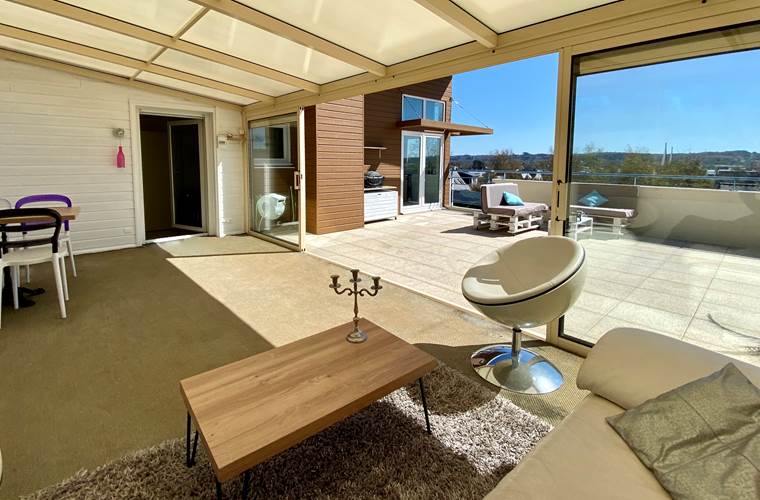 veranda_Rooftop_plage moulin blanc_vacance_mer_finistere_pas cher_le relecq kerhuon_evea _location