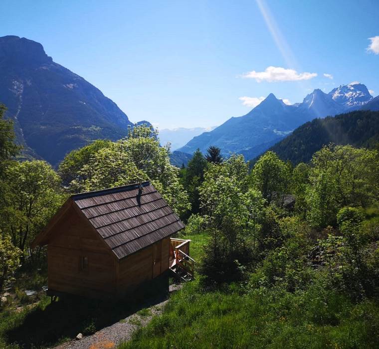 Cabanes de l'Esperluette. Cabanes Les Séolanes Vue de l'extérieur
