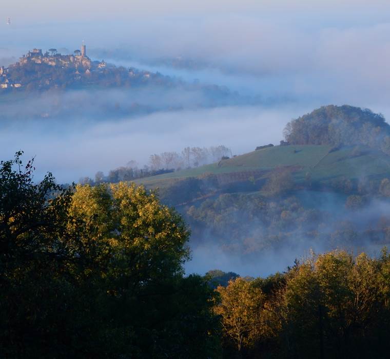 Vue sur Turenne depuis la maison des etoiles