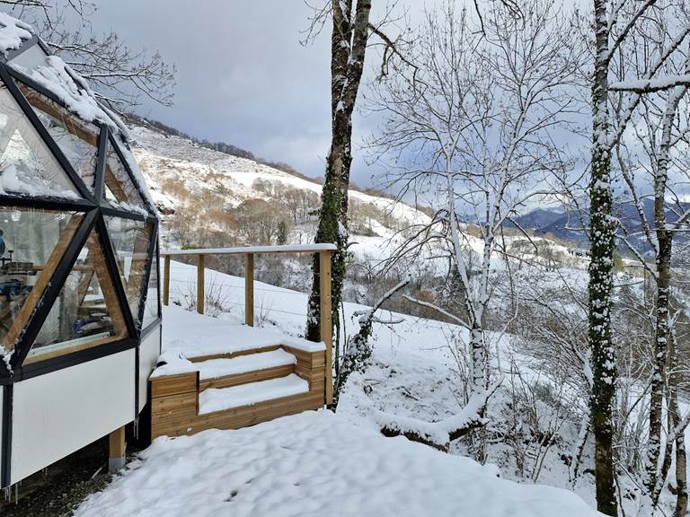 Entrée Bulle de neige hiver