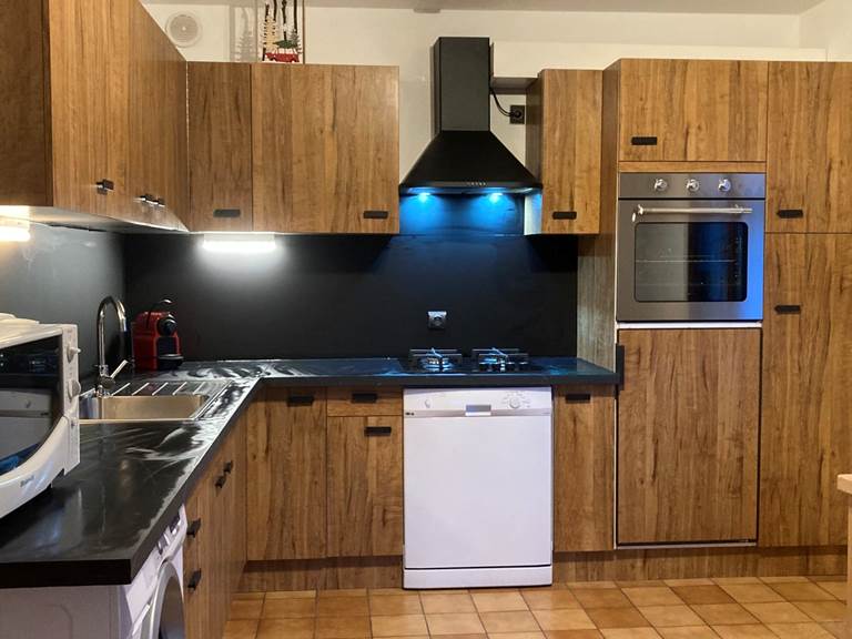 Cuisine chalet relookée