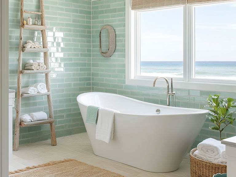 Salle de bain chambre turquoise