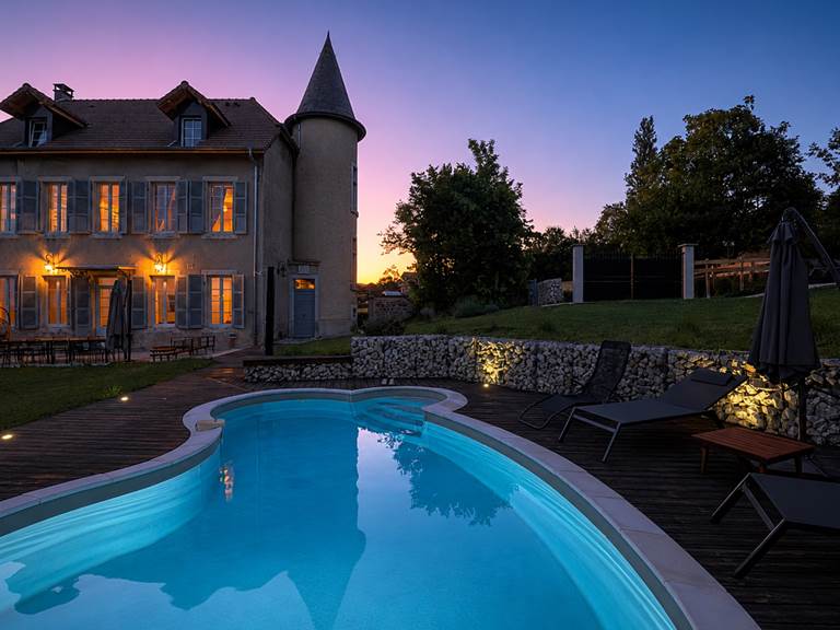 Le Manoir du Colombier au coucher du soleil
