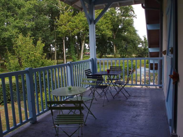 Balcon au niveau des Chambres d'hôtes