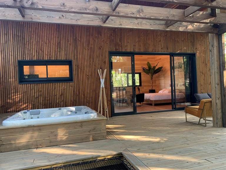 caban lodge 2 ext terrasse spa ext