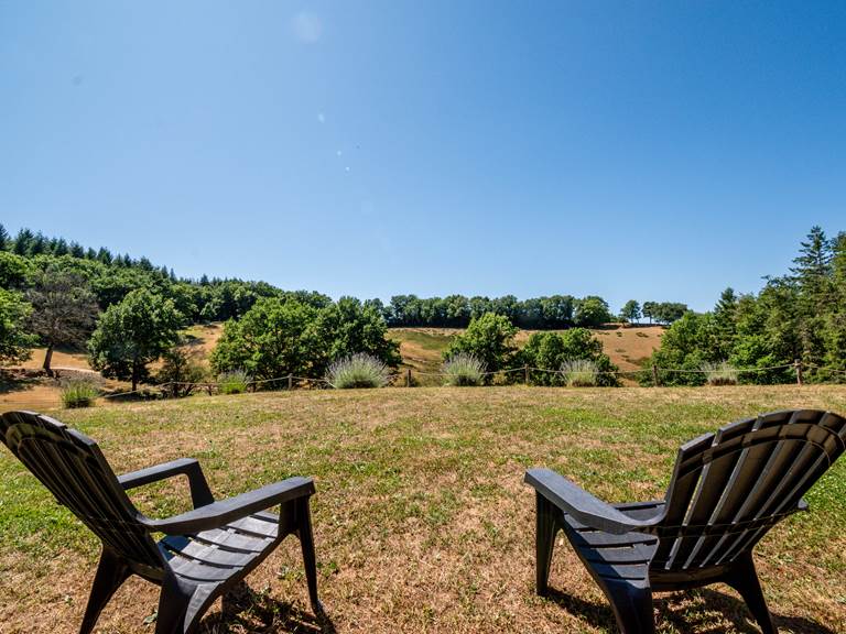 Vue sur le parc animalier