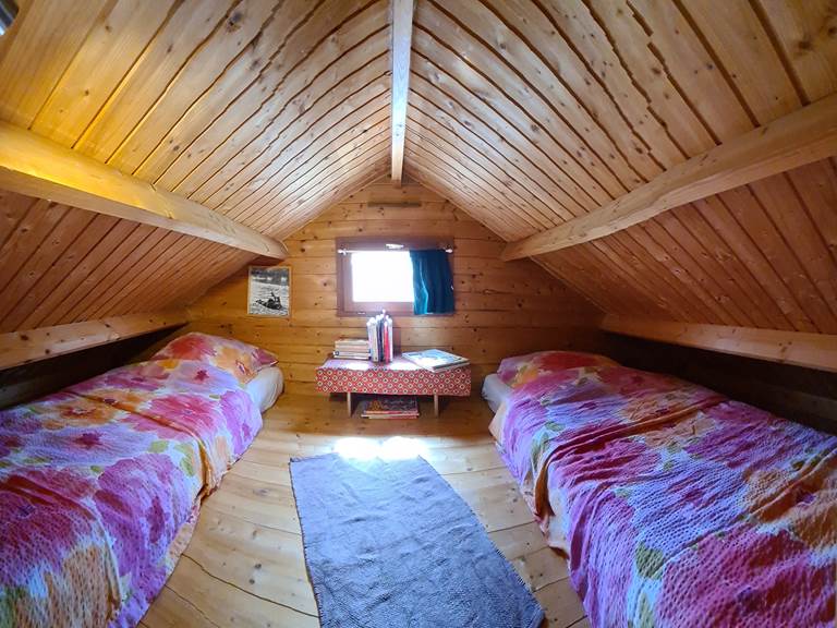 Chalet l'Oustal - chambre d'enfants mezzanine