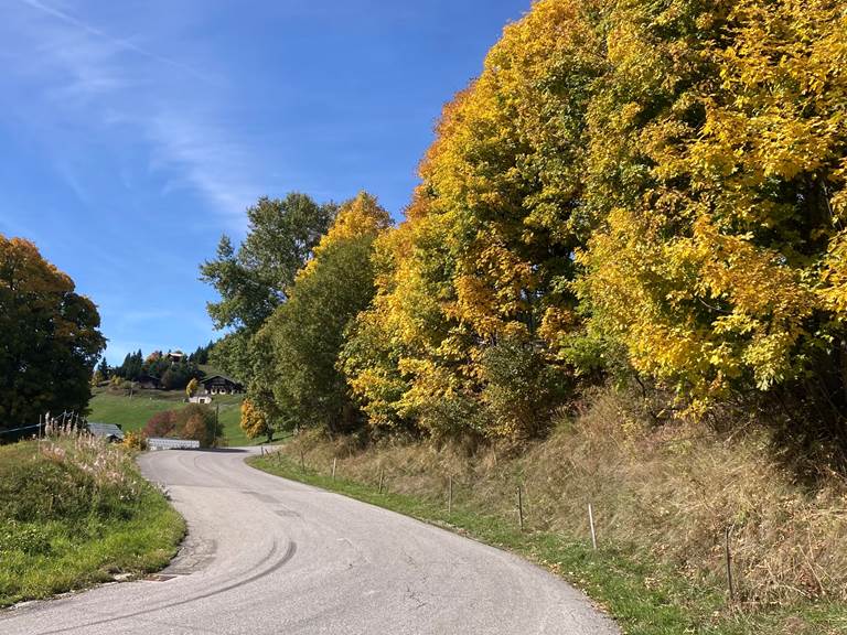 Arrivée au chalet pour la Toussaint