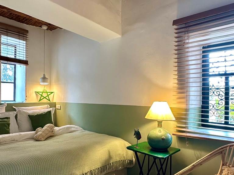 Seconde chambre de la suite Kalyptus, véritable cocon...