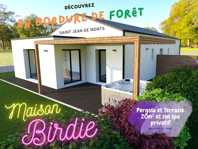 Maison Birdie avec spa privatif en direct des plages