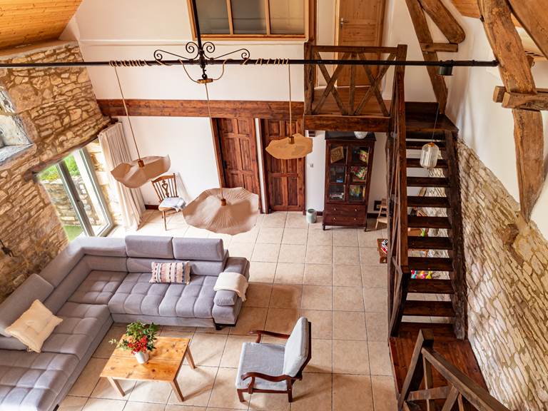 Mas d'Oliu Martel - Salon vue