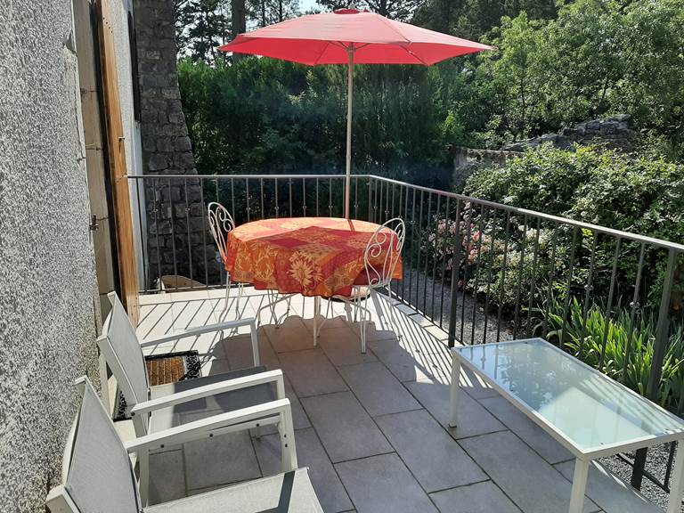 Terrasse privée gite