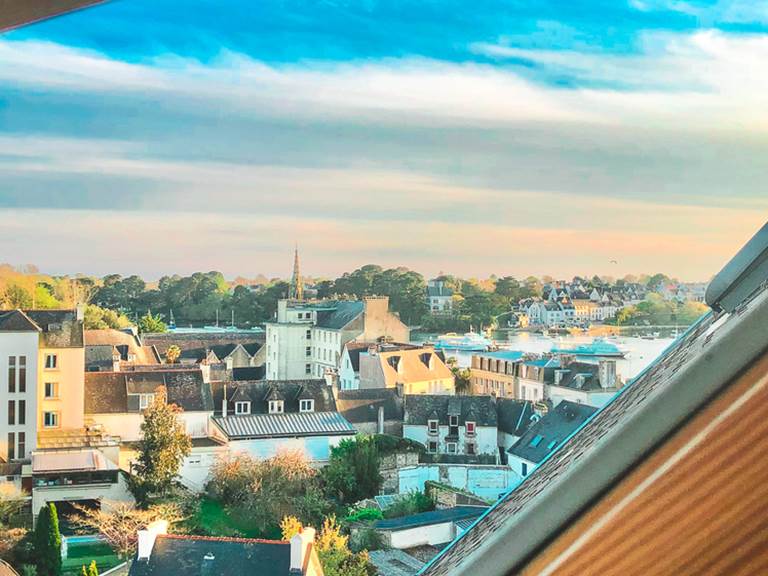 Cabine I : Vue les ports de Bénodet et Sainte-Marine