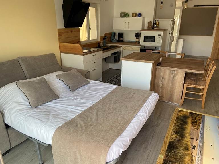 canapé convertible dans le séjour