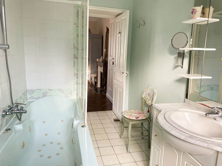 Suite de Courcelles salle de bain- Closerie la Fontaine - Touraine - Château de la Loire