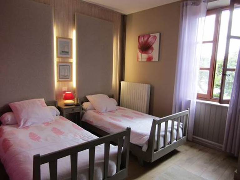 Chambre Les Pins Lits jumeaux - L'Horizon des Landes Doazit