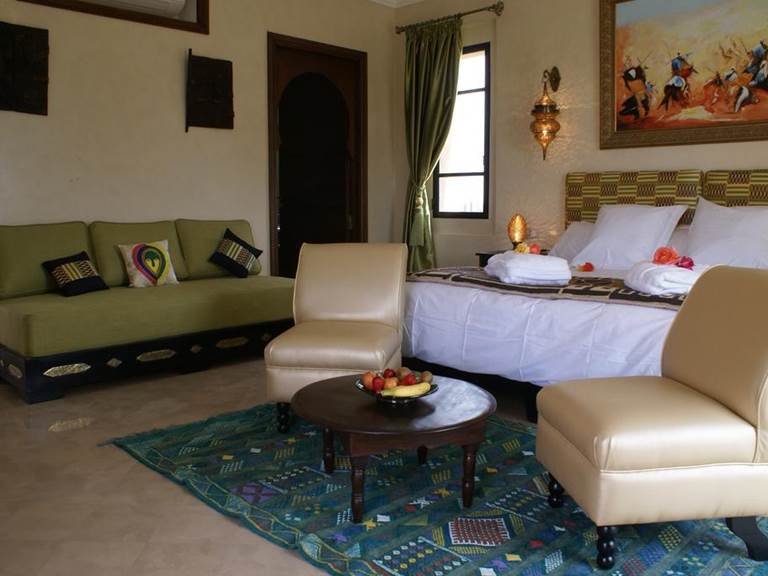 Chambre Jade de la villa Kasbah Aalma d'Or à Marrakech