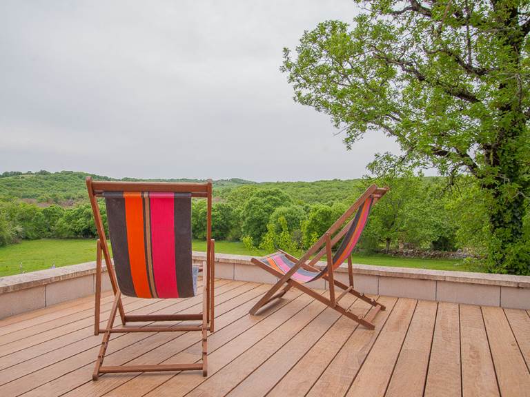 Gîte du Causse Loubressac Terrasse-gallery