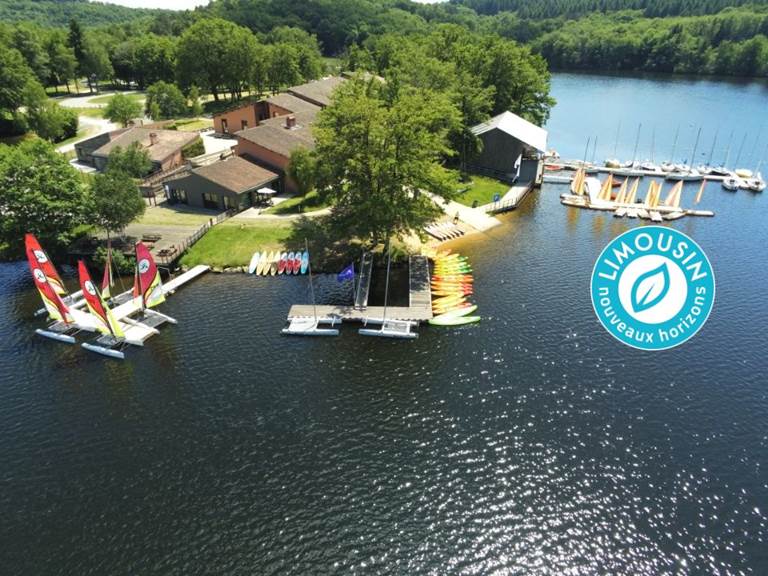 base nautique chabanes vue aérienne