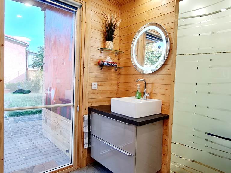 Cabane côté jardin : Espace eau, Evier/Lavabo