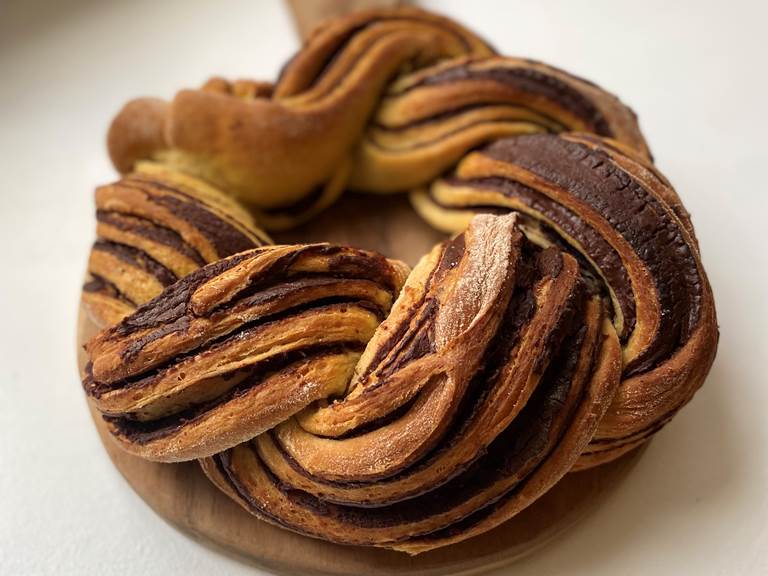 Brioche choco maison - Petit-déjeuner Le Domaine Enchanté