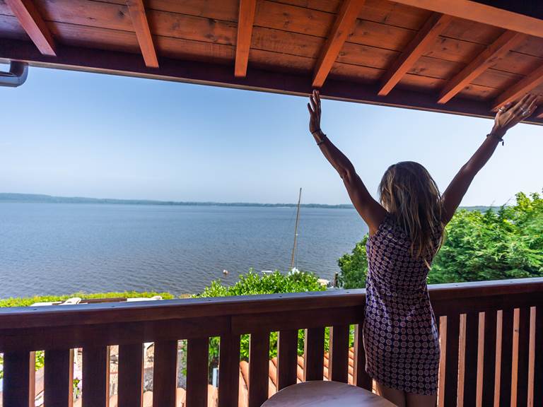 Balcon vue sur le lac