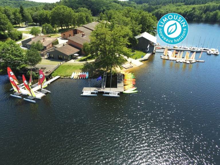 base nautique chabanes vue aérienne