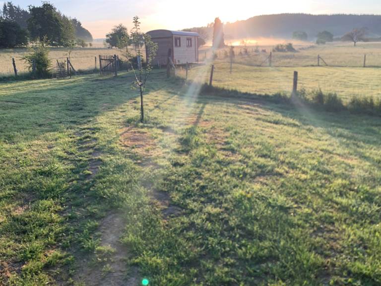 Les terres de la chouette, la belle lumière matinale