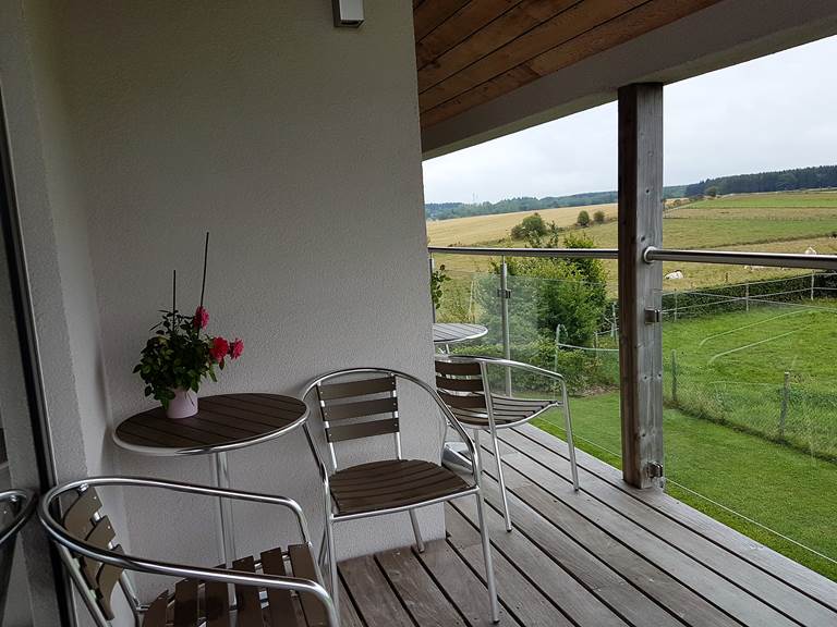 Terrasse de la chambre crépuscule