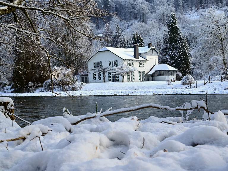 Ecolodge du Moulin in winter - en hiver - im Winter