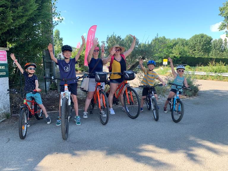 Vélo famille Via Rhona Condrieu