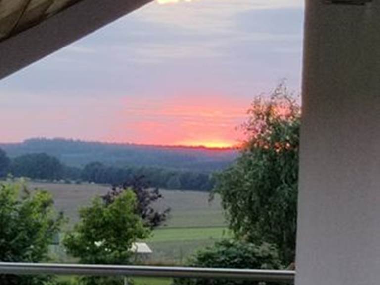 Coucher de soleil depuis votre balcon