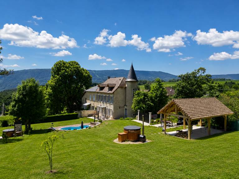 Manoir du Colombier piscine et bain nordique dans l'Ain