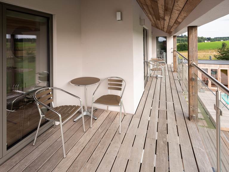 Terrasses en balcon abritées