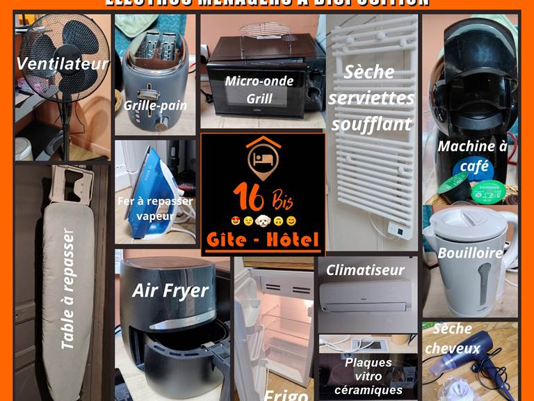 Electros ménagers-16 bis gite-hotel.
