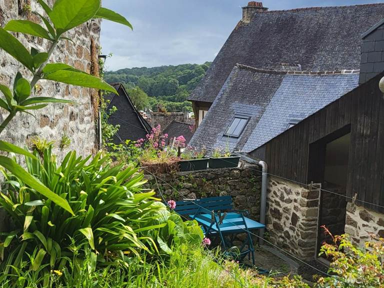 Vue des jardins en terrasse accessibles