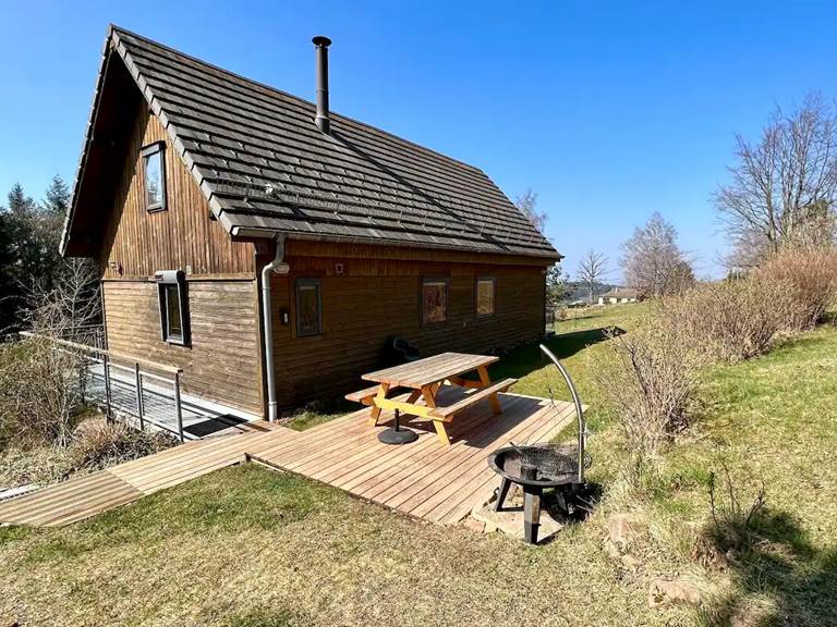 LES CHALETS DU ROCHER - Cabane du Trappeur - Terrasse