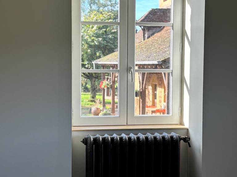 Vue sur auberge Clos Lavaux