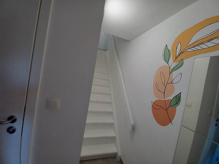 escalier vers les chambres du bas