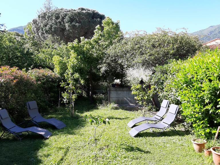 Le jardin et le vieux lavoir