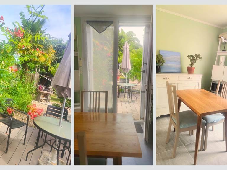 "Entre charme intérieur et douceur du jardin, un espace de vie où il fait bon se poser. »