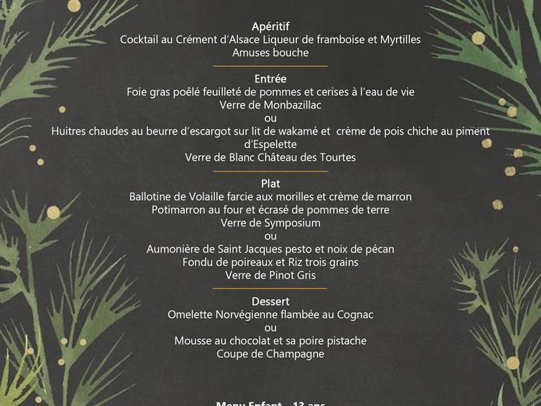 menu reveillon 31