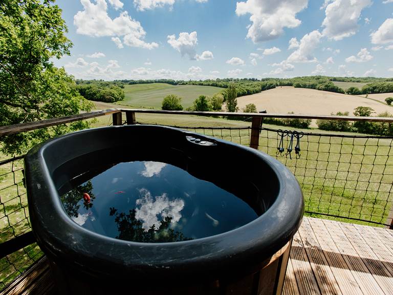 Bain nordique avec vue