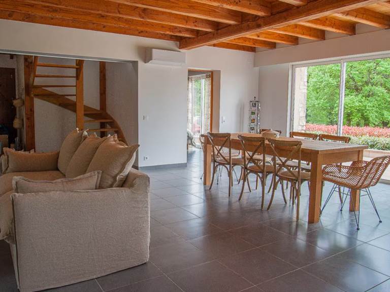 Gite du Causse Loubressac Séjour-gallery