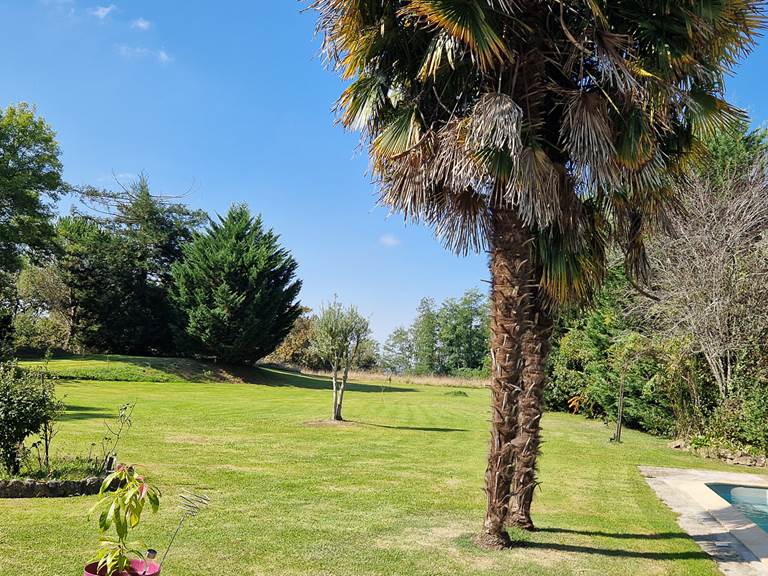 parc piscine vue
