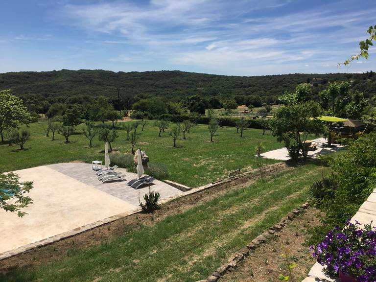 Vu de la Terrasse Clède et Piscine